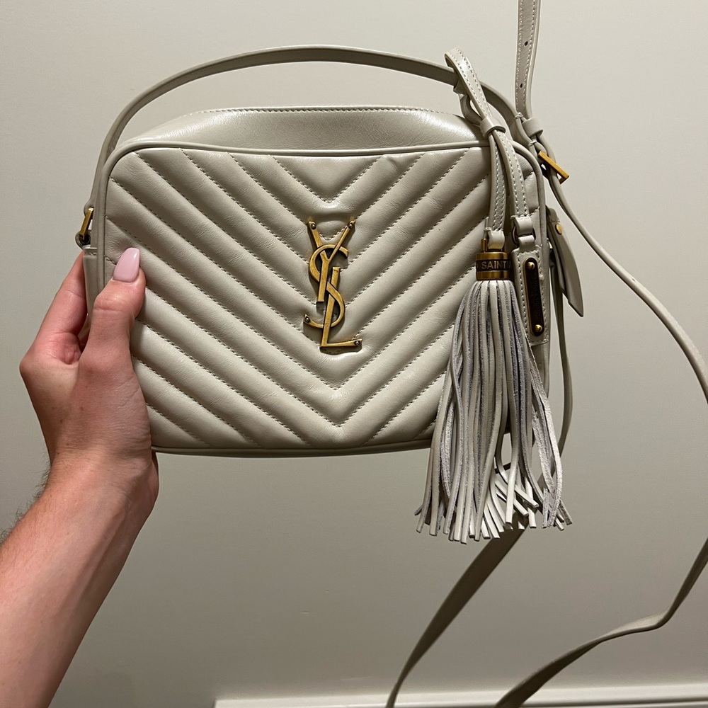 Saint Laurent Lou Camera Bag Matelasse Chevron Leather Small